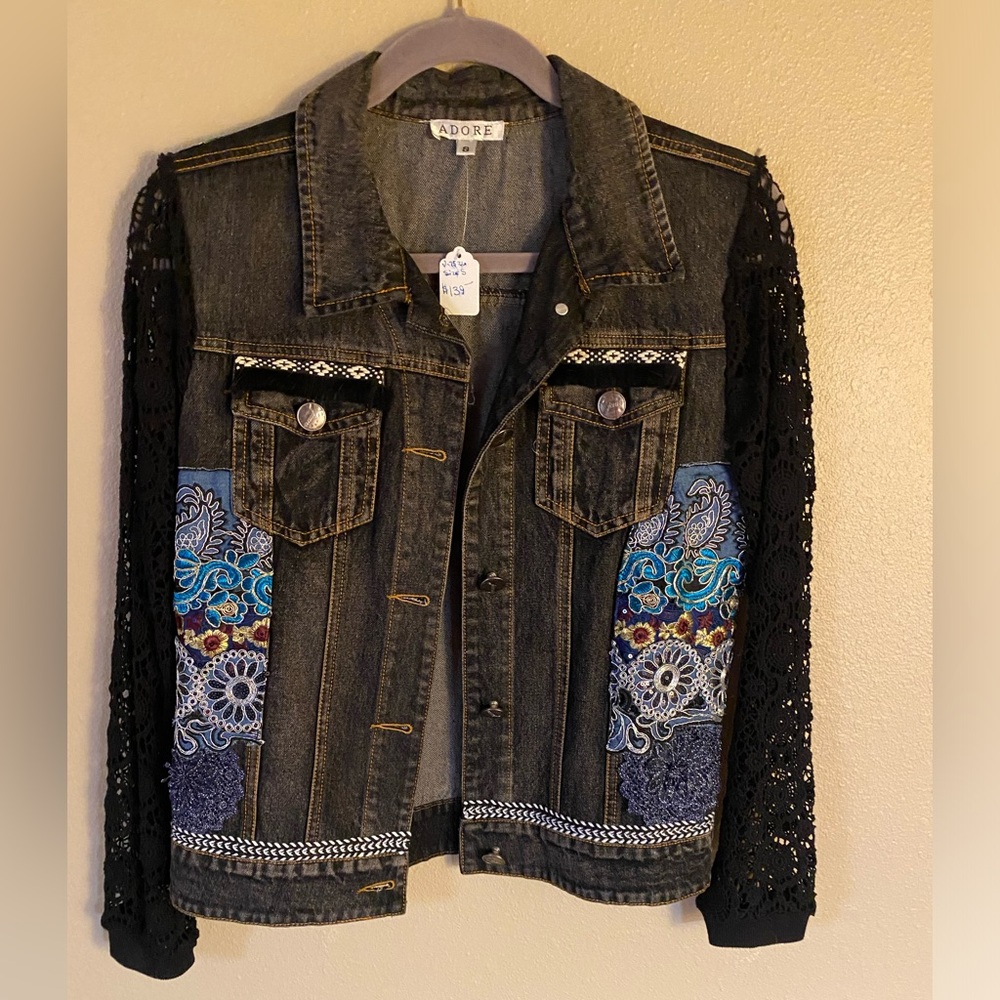 New embellished denim jacket